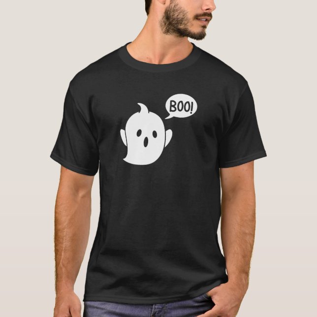 T-shirt Halloween fantôme mignon (Devant)