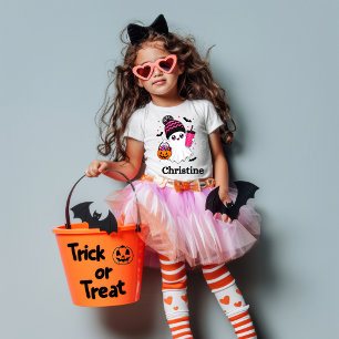 T-shirt Halloween fantôme mignon personnalisé