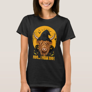 T-shirt Halloween Farmer Ghost Cow Highland Cow Halloween