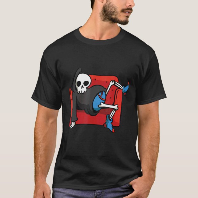 T-shirt Halloween faucheuse (Devant)