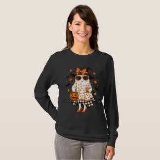 T-shirt Halloween féminin Cute Witchy Ghost