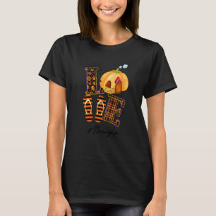 T-shirt Halloween Femme Maman Amour Nanny Citrouille de vi