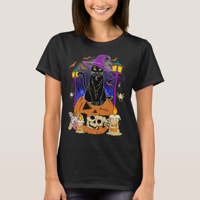 T-shirt Halloween Femmes Hommes Enfants Halloween Pompe de (Devant)