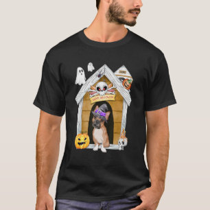 T-shirt Halloween French Chien Sorcière Haunch Maison