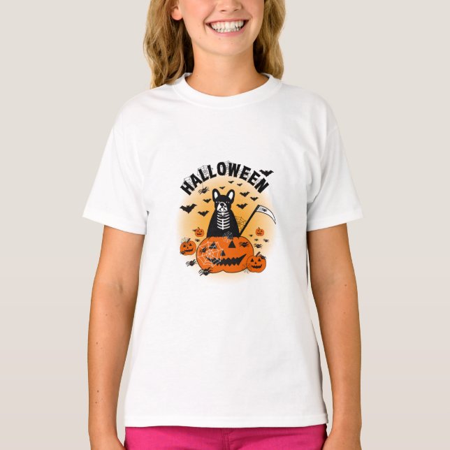 T-shirt Halloween Frenchie (Devant)