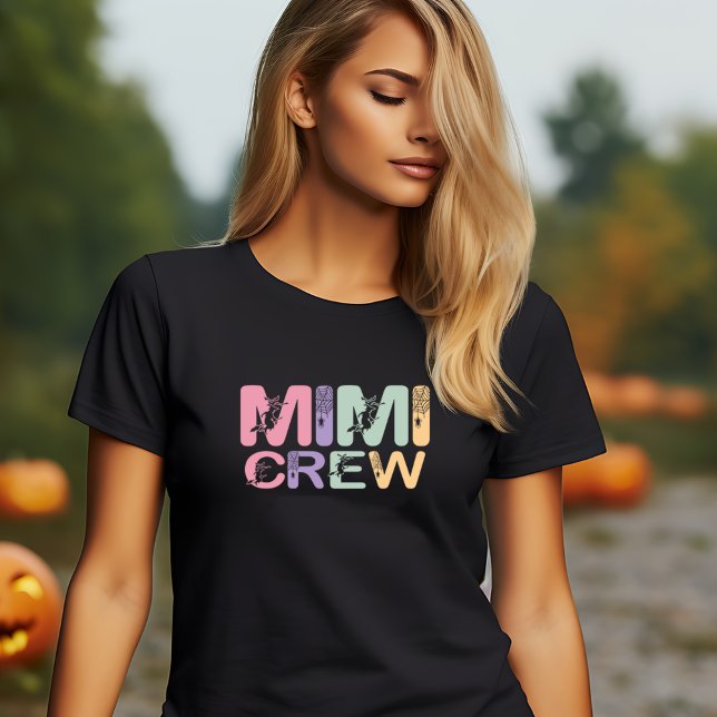 T-SHIRT HALLOWEEN FUNNY MIMI CREW (MIMI CREW FUNNY HALLOWEEN  GRANDMA SHIRT)