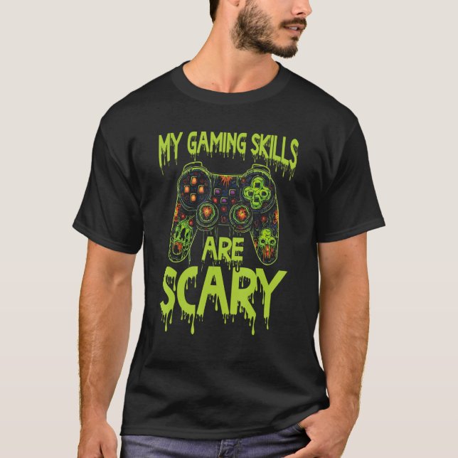 T-shirt Halloween Gaming Halloween Gamer Video Game Joysti (Devant)
