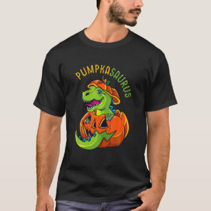 T-shirt Halloween garçons Hommes Pumpkasaurus Dinosaur Cit