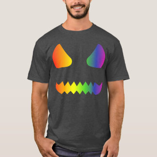 T-shirt Halloween Gay Lesbians Pride Citrouille Face LGBTQ