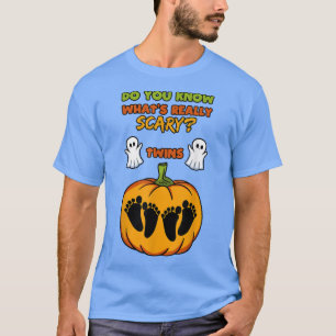 T-shirt Halloween Genre Reveillez Twins Baby shower Party