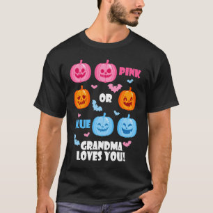 T-shirt Halloween Genre Révéler Grand-mère Aime Vous Tombe