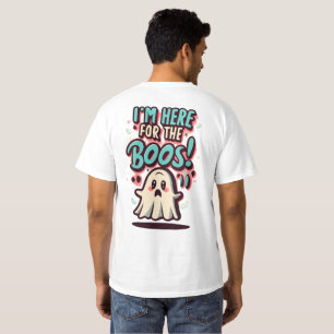 T-shirt Halloween : Gentil Fantôme, "Je Suis Ici Pour Les