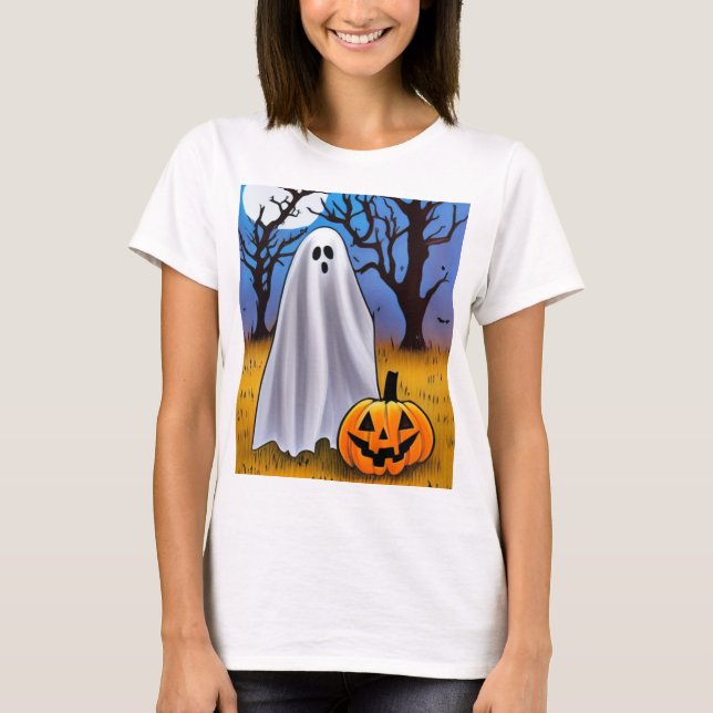 T-shirt Halloween Ghost (Devant)
