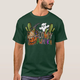 T-shirt Halloween Ghost Boo Howdy Saison Éffrayante Wester