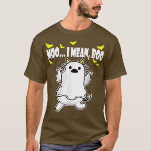 T-shirt Halloween Ghost Cow, Moo I Mean Boo, Pumpkin Seaso