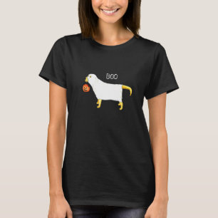 T-shirt Halloween Ghost Dog Jaune Labrador