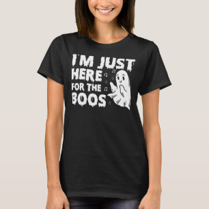 T-shirt Halloween Ghost Je suis juste ici pour les Boos