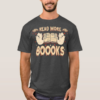 T-shirt Halloween Ghost Livres Lire Livres Librairie C