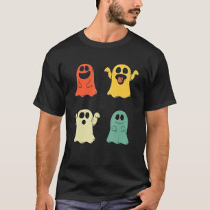 T-shirt Halloween Ghost Scary Vintage Retro Halloween Co