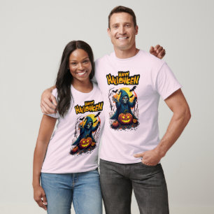T-shirt Halloween : Ghosts mignons et famille Citrouille