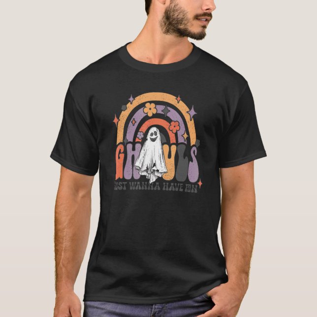 T-shirt Halloween Ghouls Super veut juste s'amuser (Devant)