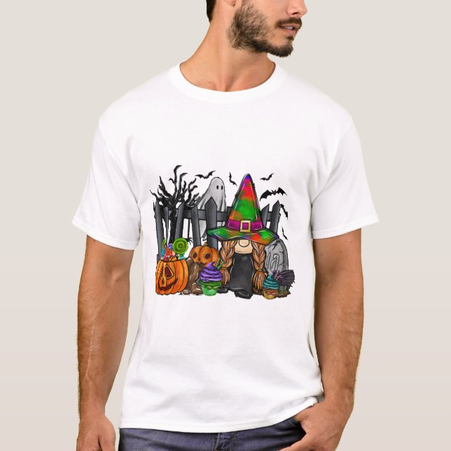 T-shirt Halloween Gnome (Devant)