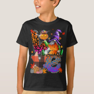 T-shirt Halloween Gnomes mignon Automne Citrouille Automne