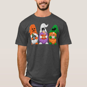 T-shirt Halloween Gnomes mignonne Automne Citrouille Autom