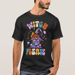 T-shirt Halloween Gnomes mignonne sorcière automne Citroui