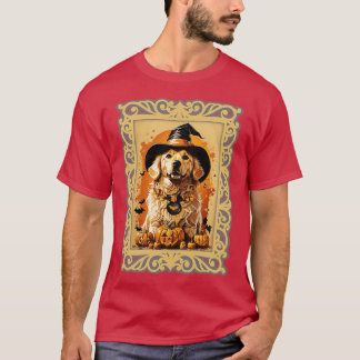 T-shirt halloween golden retiever
