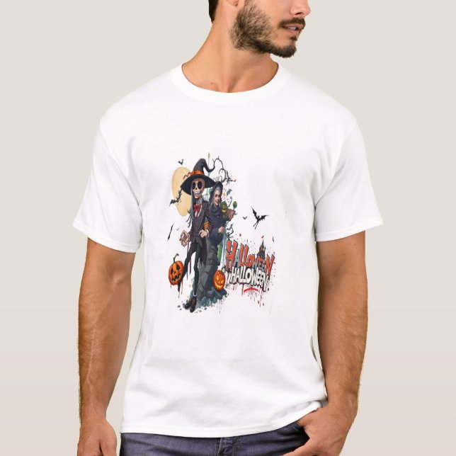 T-shirt halloween graffiti art anime cool family (Devant)