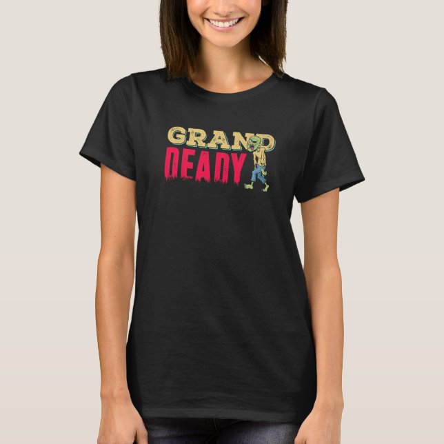 T-shirt Halloween  Grand Deady Grandad Zombie (Devant)