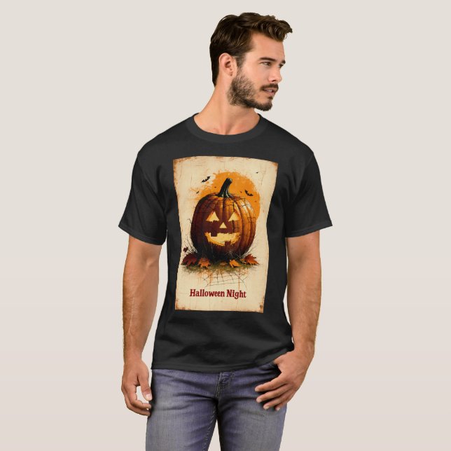 T-shirt Halloween Graphic - Style unique des années 1960 (Devant entier)