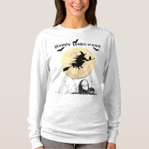 T-shirt Halloween Gray Long Sleeve