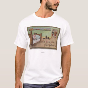 T-shirt Halloween GreetingKid dans le lit