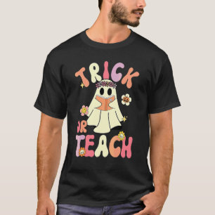 T-shirt Halloween Groovy Farce ou Enseigne Rétro Fantôme F