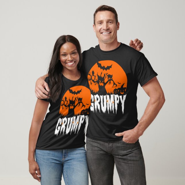 T-shirt Halloween Grumpy Scary 31 Octobre Cadeau (Unisexe)