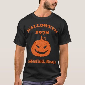T-shirt Halloween Haddonfield, Citrouille éffrayant de la