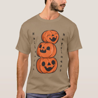T-shirt Halloween Happiness Citrouilles drôle