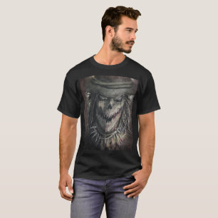 T-shirt Halloween Haunted Déplaisant Scarecrow Éffrayant