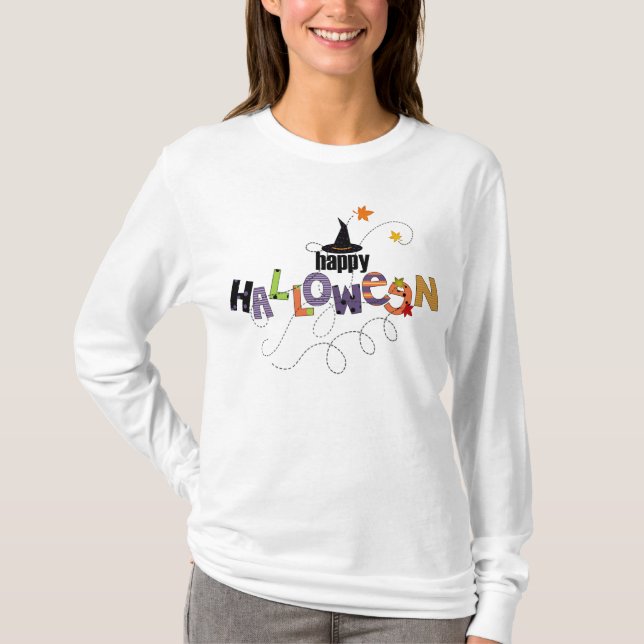 T-shirt Halloween heureux (Devant)