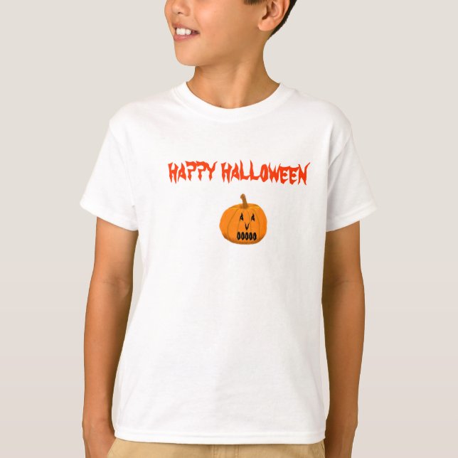 T-shirt Halloween heureux (Devant)