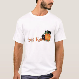 T-shirt Halloween heureux - chatons mignons w/Pumpkin