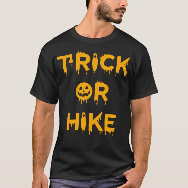 T-shirt Halloween Hiker Hiking (Devant)