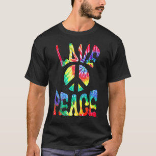 T-shirt Halloween hippie Costume de paix Signale de paix A