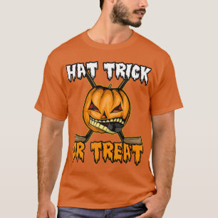 T-shirt Halloween Hockey Casquette Trick Ou Traiter Drôle