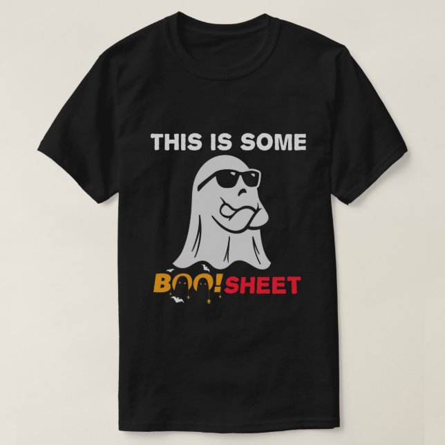 T-shirt Halloween horreur 2024, C'EST UN BOO SHEET (Design devant)