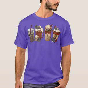 T-shirt Halloween Horreur Automne Café Citrouille Épice La