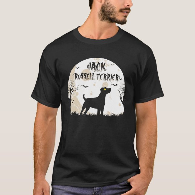 T-shirt Halloween Horreur Jack Russell Terrier (Devant)