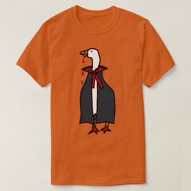 T-shirt Halloween Horreur Vampire Jeu Goose (Design devant)